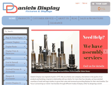 Tablet Screenshot of danielsdisplay.com